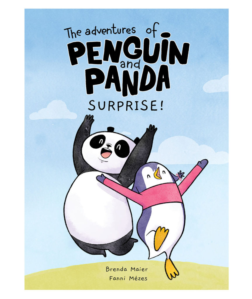 Surprise! The adventures of Penguin and Panda, Vol 1, graphic novel series for young readers Gr1-4 Humor, ups and downs of friendship, odd-couple comedy, heartfelt and deep, philosophical