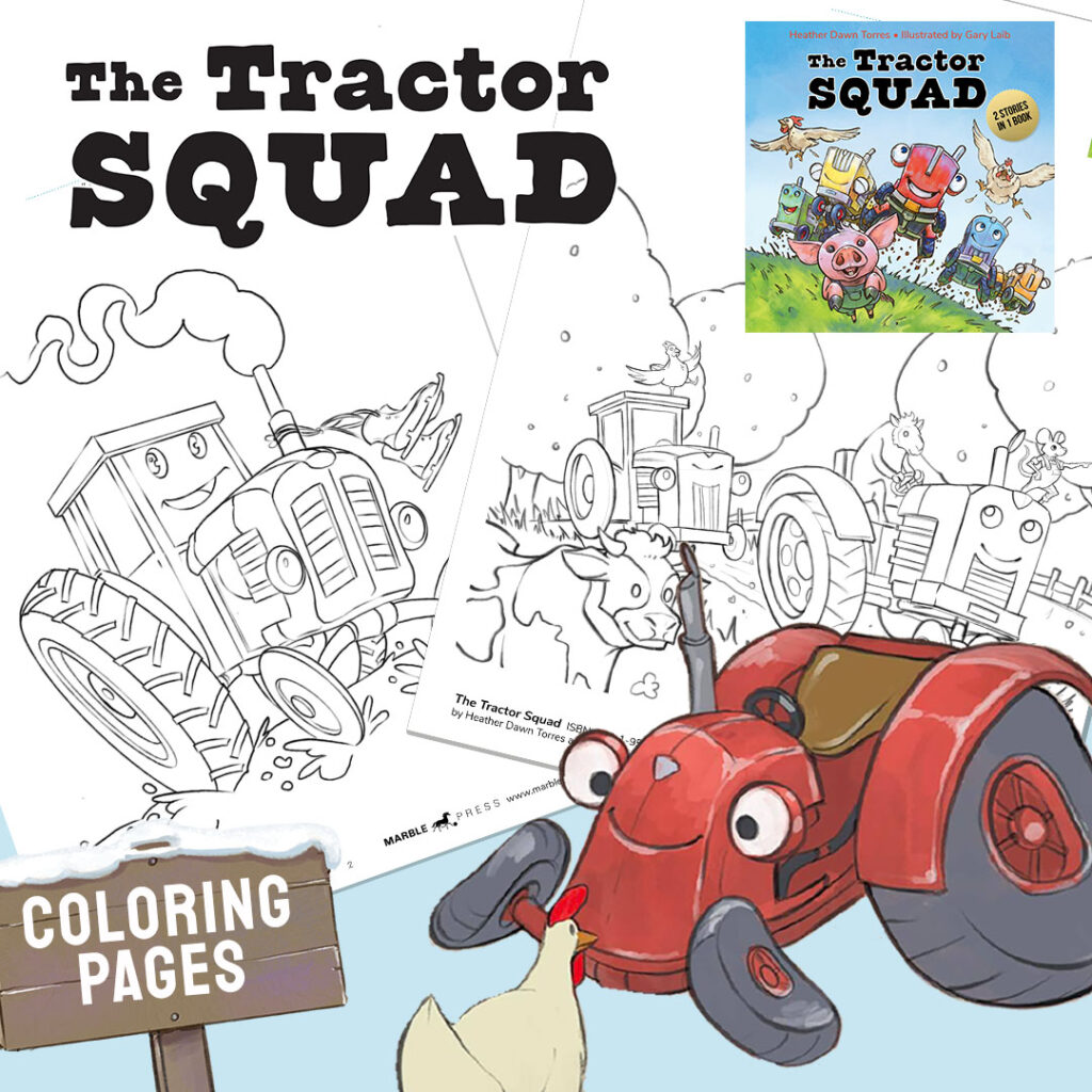 The Tractor Squad coloring pages