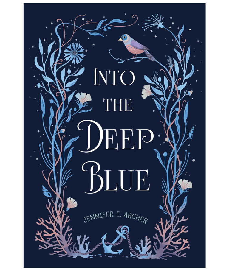Into the Deep Blue by Jennifer E. Archer book cover art and design by Susan Szecsi 9781958325377-Into the deep blue