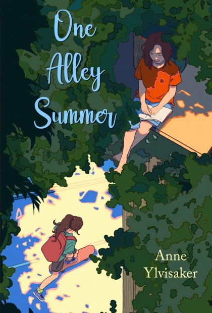 Book cover - One Alley Summer: A Book about Friendship and growing up - novel written in free-verse